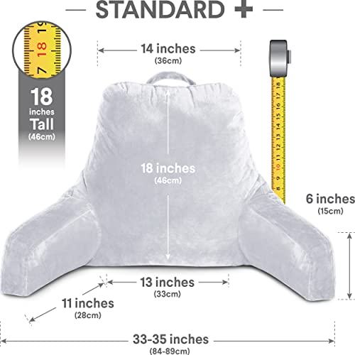 Reading Pillow with Arms, Shredded Memory Foam Backrest, Removable Cover V1399