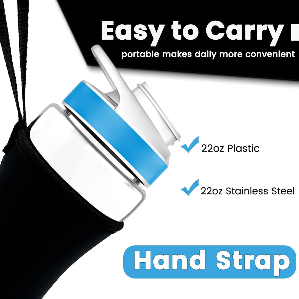 Neoprene Water Bottle Sleeve with Hand Strap, 22oz J966