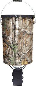 WILDGAME INNOVATIONS Quick-Set 50 lb Bucket Feeder with PCell Timer Hanging Game Feeder for Corn & Pellet Feed with 1-2 Available Feed Times & 30 ft Radius