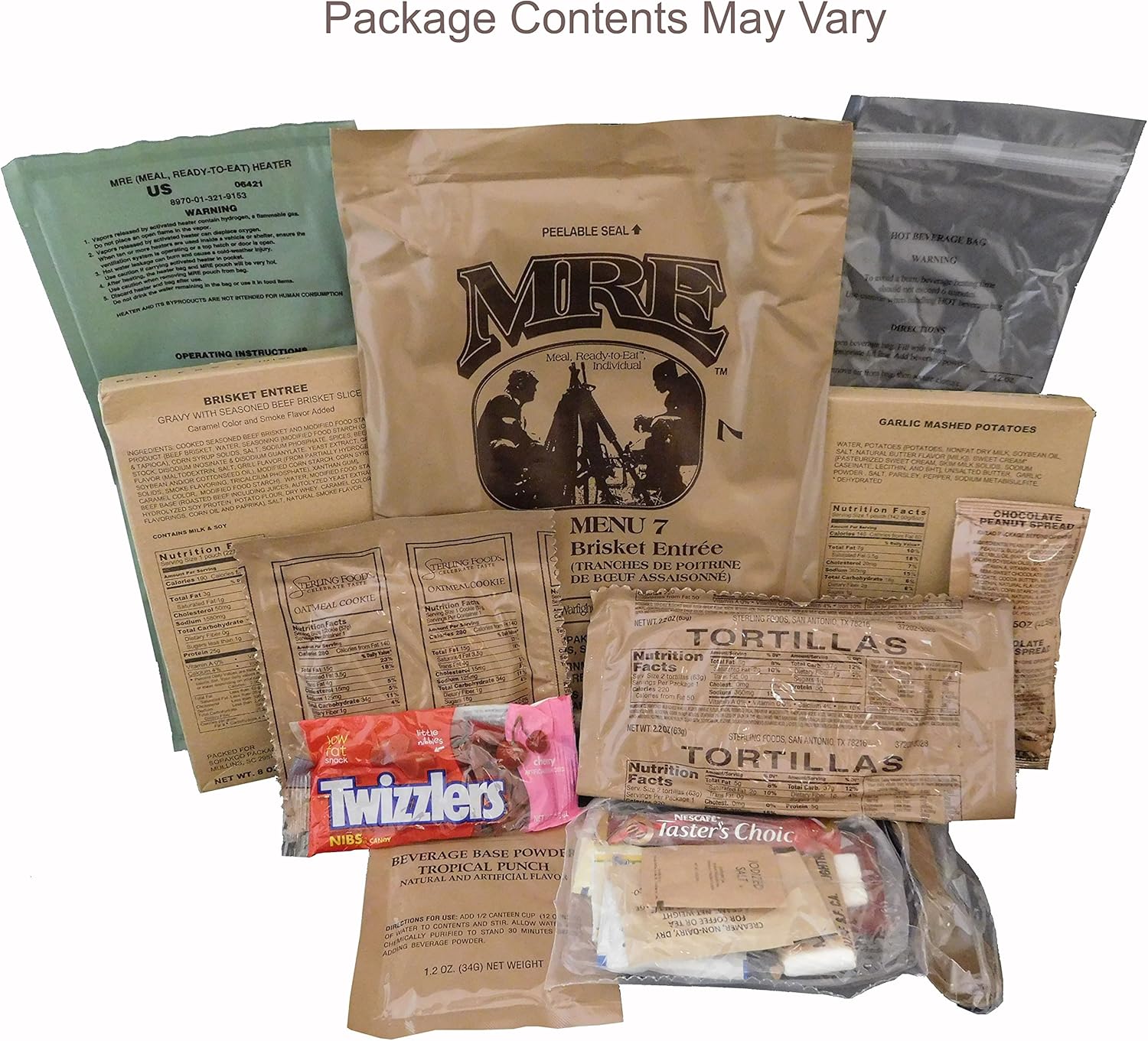 MREs Meals Ready-to-Eat Assorted Flavor F17708