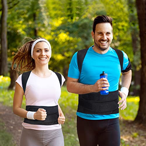Posture Corrector Back Brace for Upper and Lower Back Pain Relief, Adjustable Lumbar Support T156794
