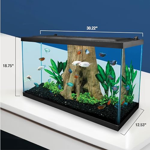 LED Aquarium 29 Gallons with Lighting, Filtration, Heater P905