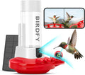 NETVUE Birdfy Hummingbird Feeder with Camera - 2K Dual Smart Cameras Solar Powered, Close-Up Bird Watching, Lifetime-Free AI Identify Hummingbird, Ant Moat & Instant Notifications (20 Ounces)