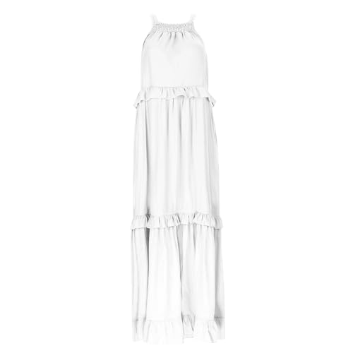 Casual V Neck Maxi Dress for Women Summer Sundress P5804