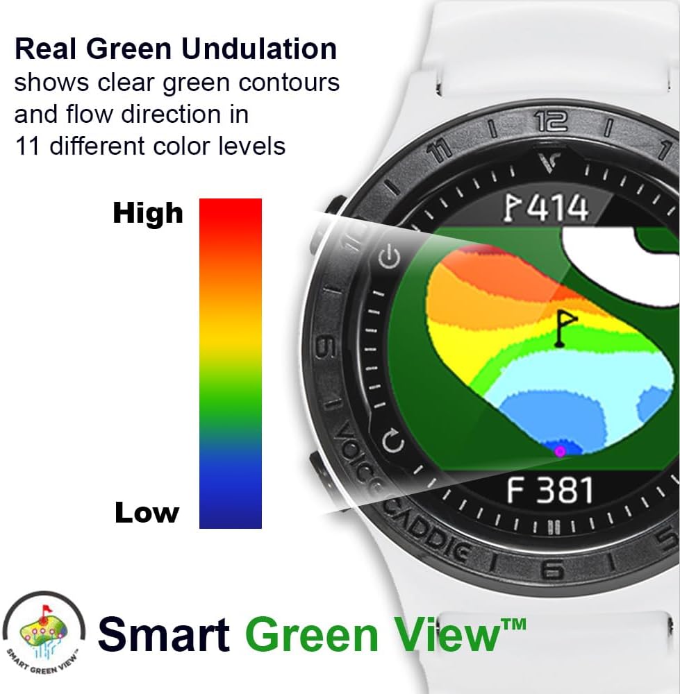 Lightweight Hybrid Golf GPS Watch with Color Touchscreen E35273