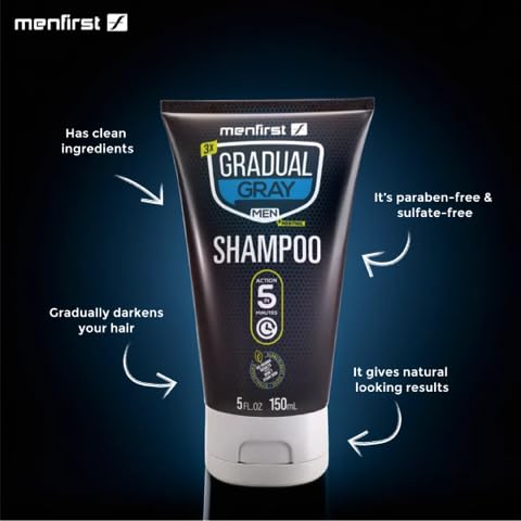 Gradual Gray Shampoo for Men, Darkening and Coverage K582648