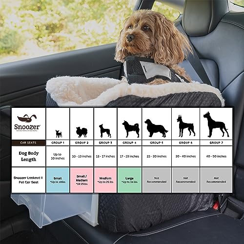 Dog Car Seat with Storage Tray for Small Dogs 0-15 lbs, Removable Washable Cover P250