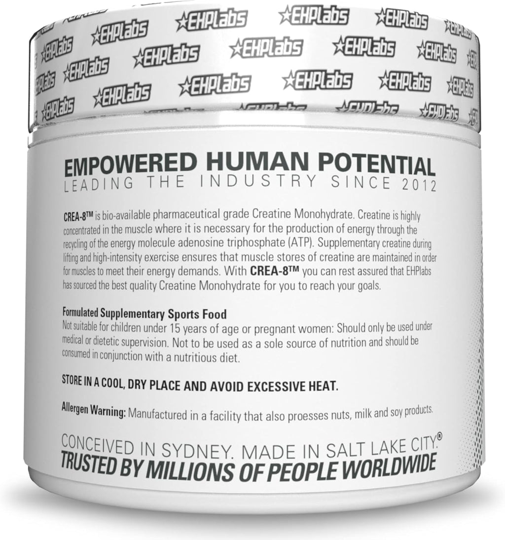Creatine Monohydrate Powder for Muscle Growth, Unflavored, 100 Servings J6984