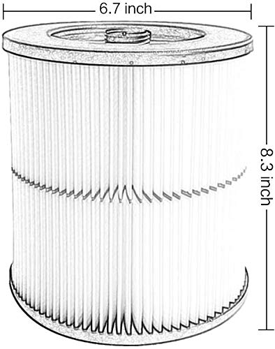 Replacement Cartridge Filter for Wet/Dry Vacuum (1 Filter & Small Brush) P17101