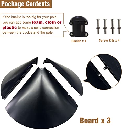 Squirrel Baffle for Bird Feeder Pole, 19 Inch Diameter X77909