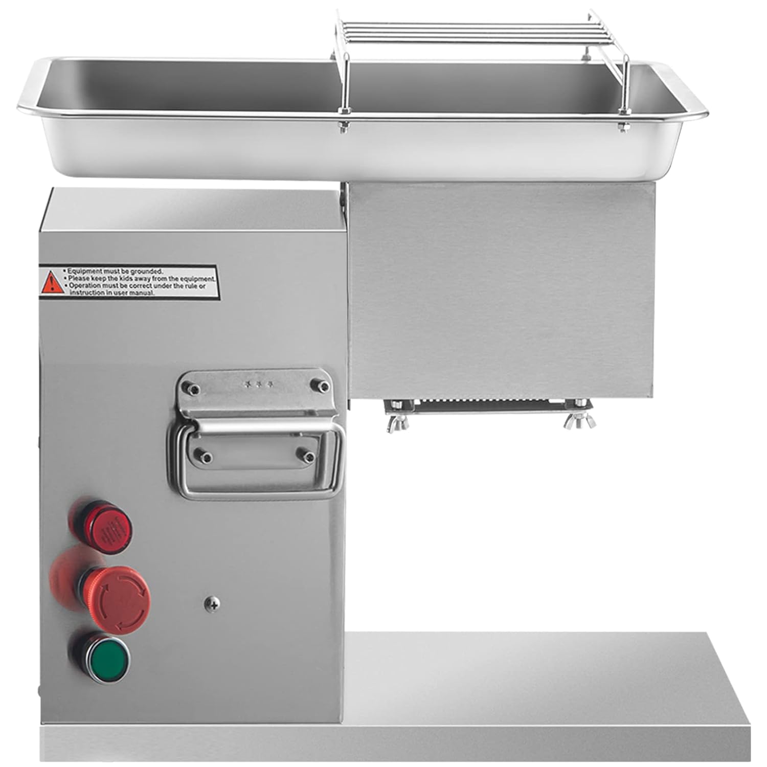 Commercial Meat Cutter Machine 1100 LB/H 3mm Stainless Steel Electric Food Slicer Z71032