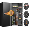 Bonusall 10-14 Tall Gun Safe,Gun Safe for Home Rifle and Pistols, Gun Locker for Rifles and Shotguns, Rifle Safe for Home with Removable Shelf, Flaged Design, Pocket