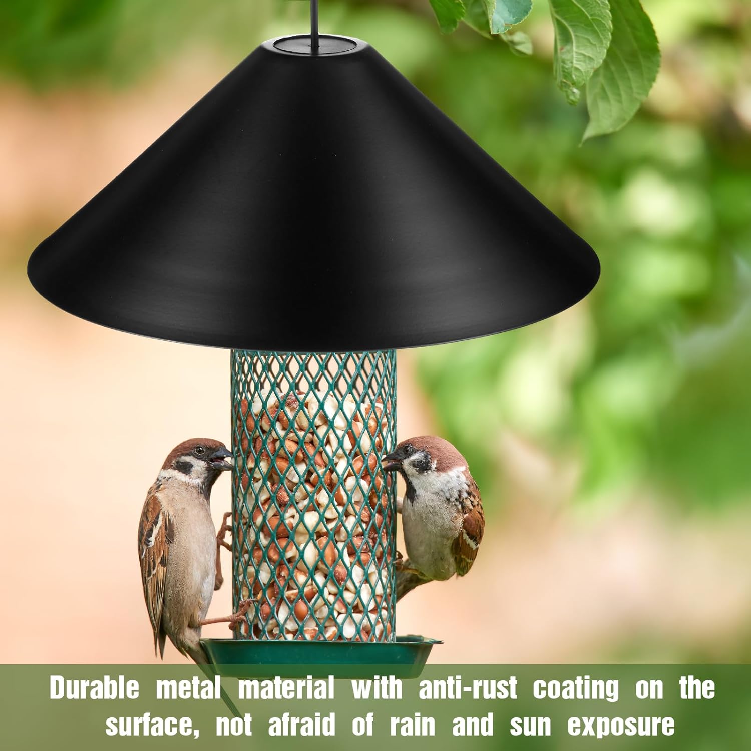 Metal Squirrel Baffle for Bird Feeder Pole, 12 Inch I688