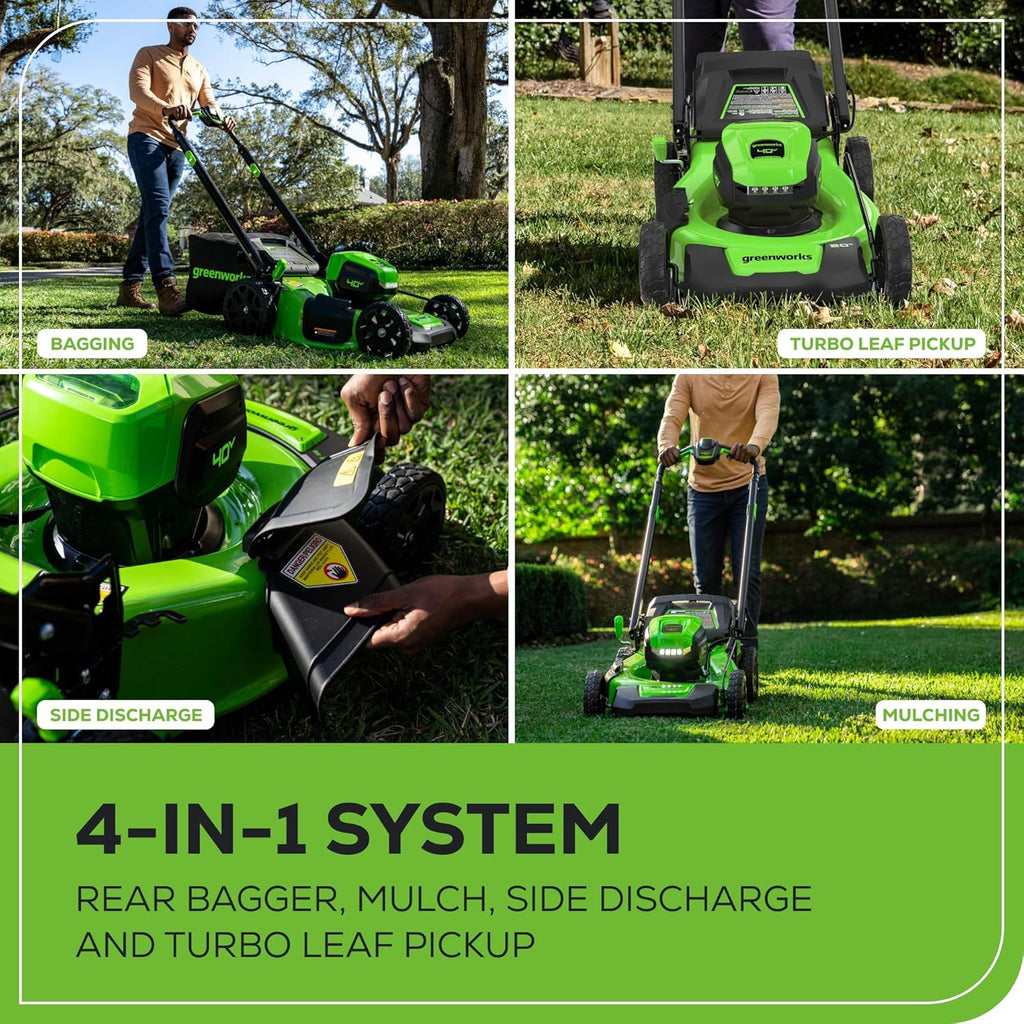 40V 20" Brushless Push Mower with 4.0Ah Battery Q848153