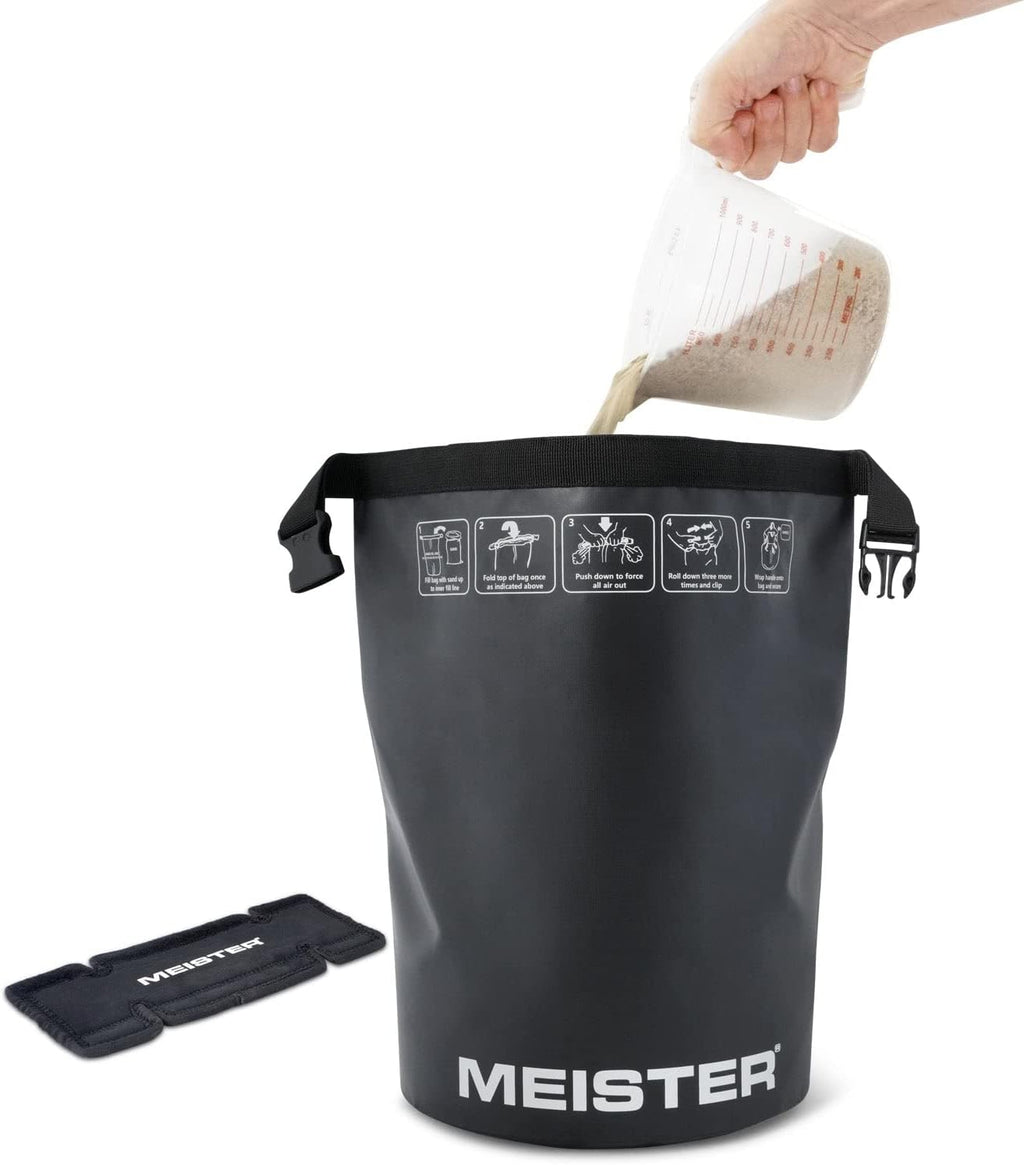 Portable Sand Kettlebell - Soft Sandbag Weight - 35lb / 15.9kg - Black Q594