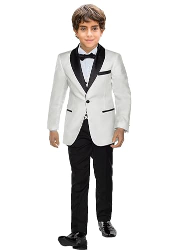 2024 Boys Suits Slim Fit Dress Clothes Ring Bearer Outfit Fashion Boys 3 Piece Tuxedo Set ST-HTXZ02
