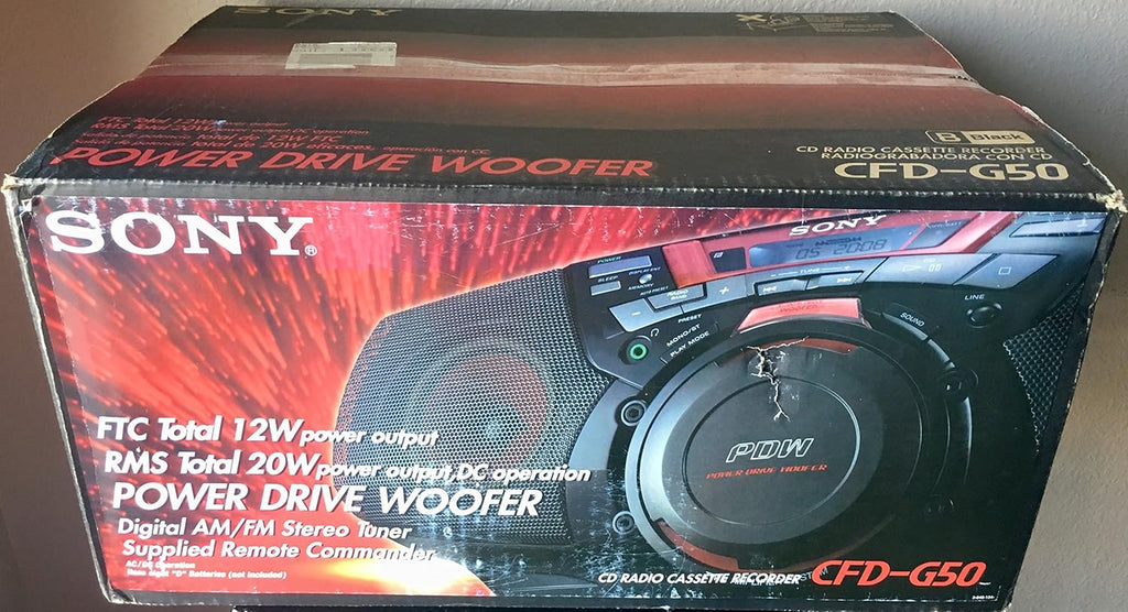 Portable AM/FM/CD Cassette Boombox C8789
