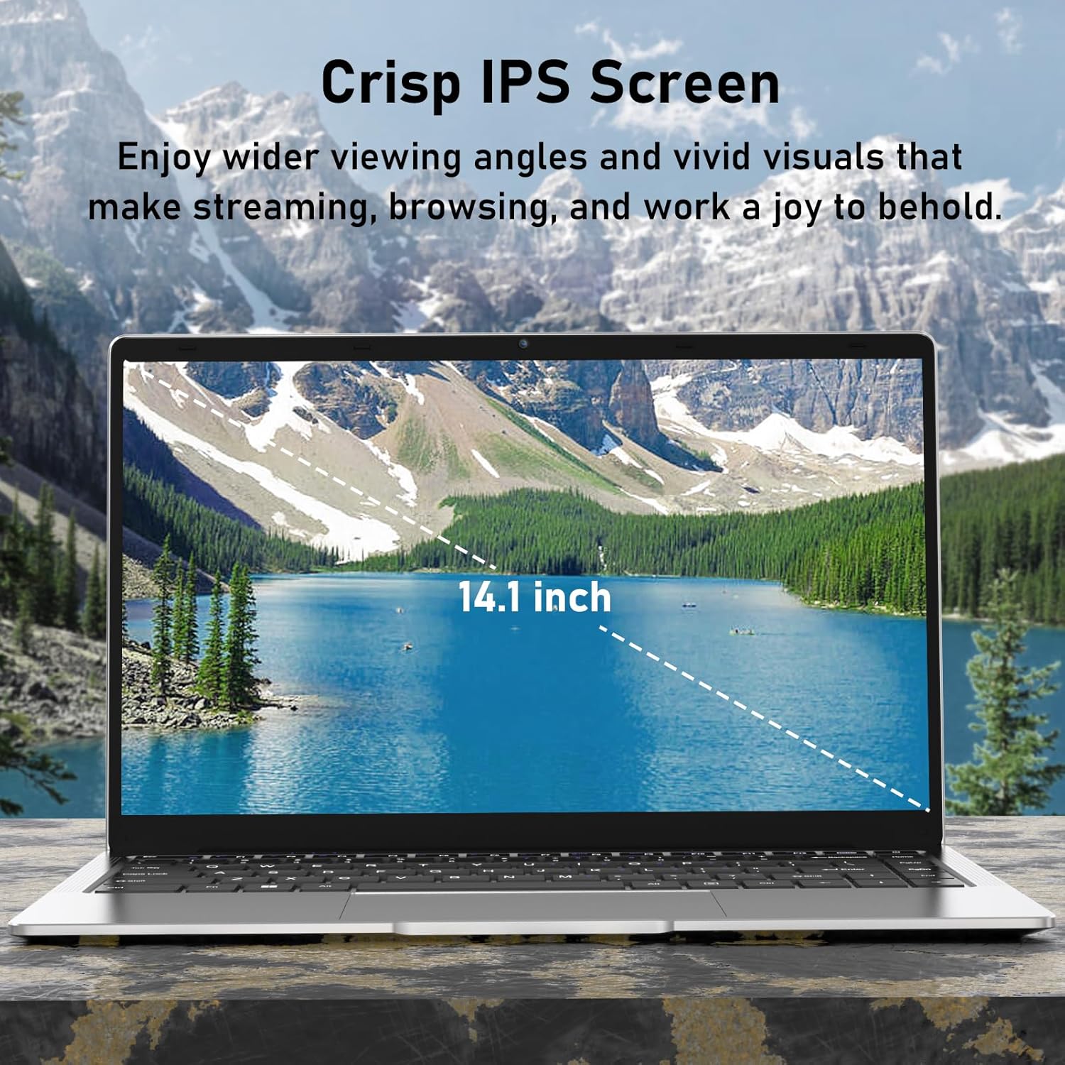 Laptop 14.1 inch 1080P FHD, 8GB RAM 256GB SSD, Windows 11 Pro S3190