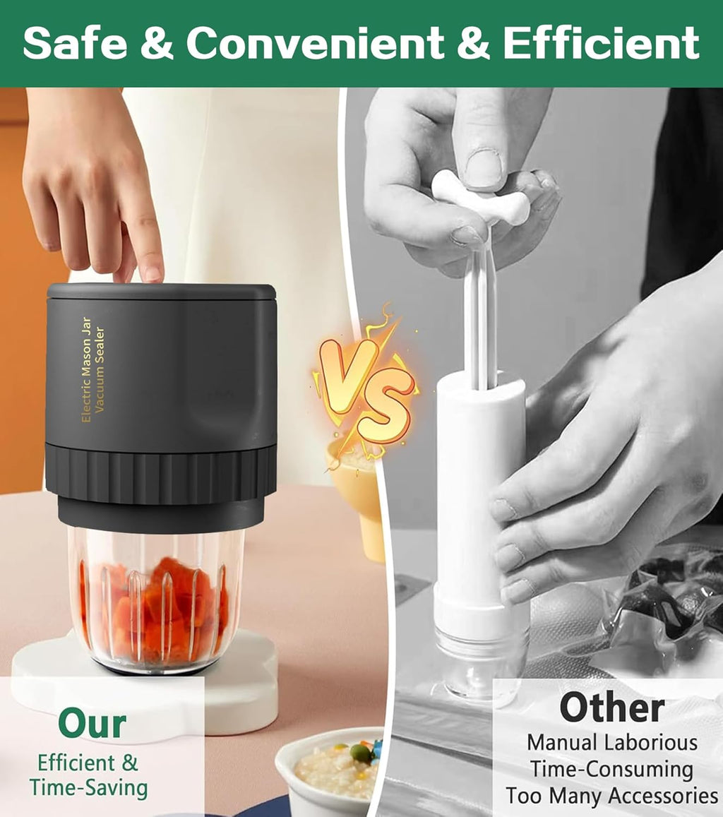 Electric Mason Jar Vacuum Sealer for Canning Jars with Regular Lids C45033
