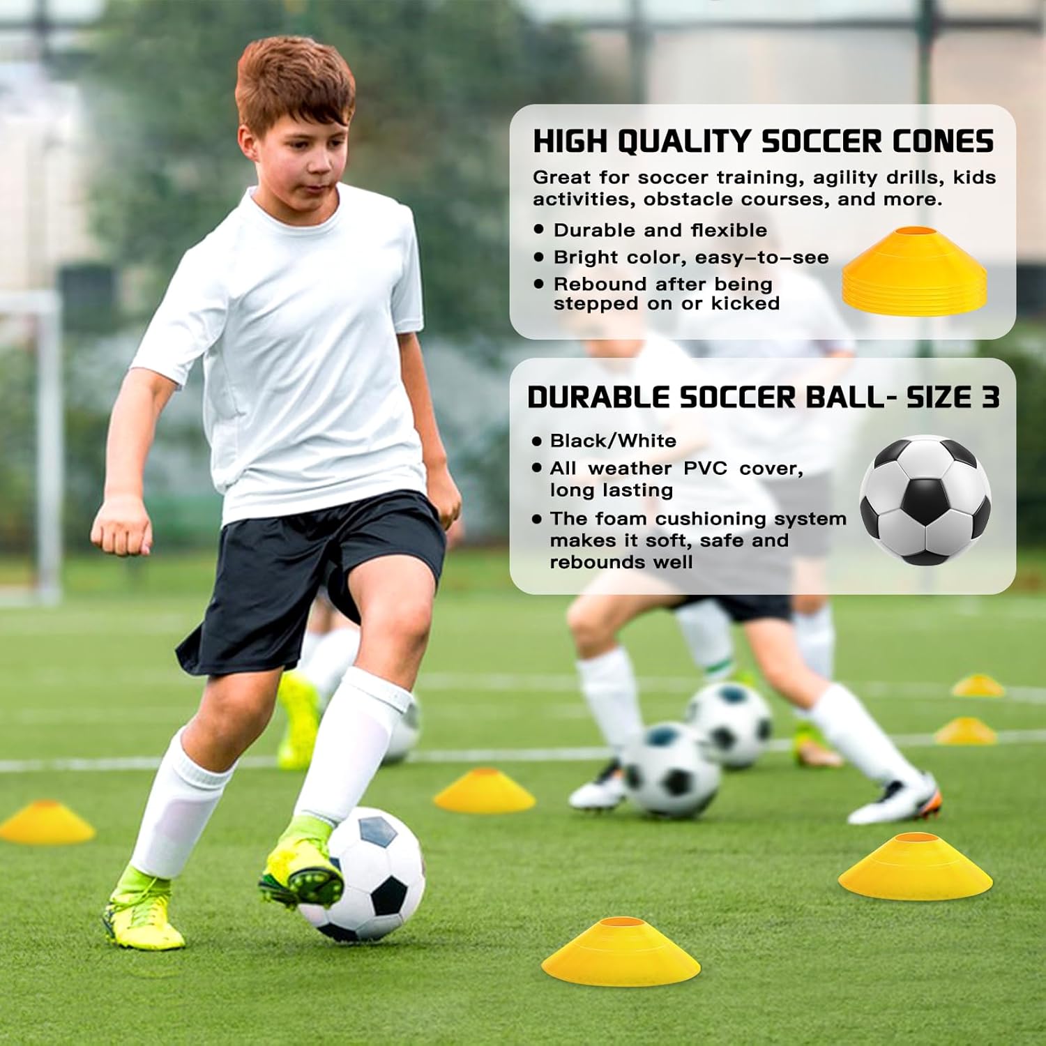 Portable Soccer Goal Set for Kids with Ball L543615