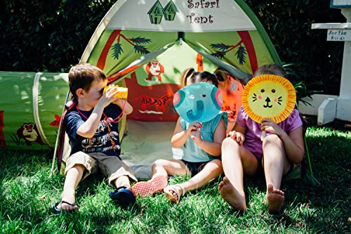 Kids Hide-Me Dome Tent and Crawl Tunnel Combo for Indoor/Outdoor Play I136