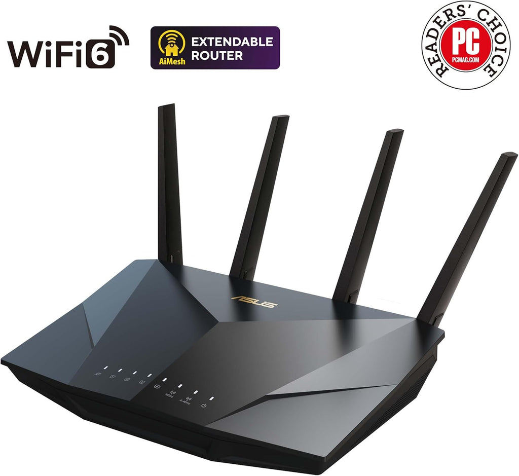 WiFi 6 Dual Band Extendable Router with Parental Controls and VPN U746