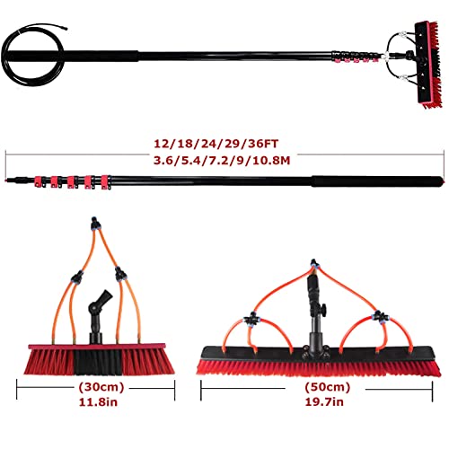 Water Fed Pole Kit for Window and Solar Panel Cleaning, 12Ft-36Ft G747803