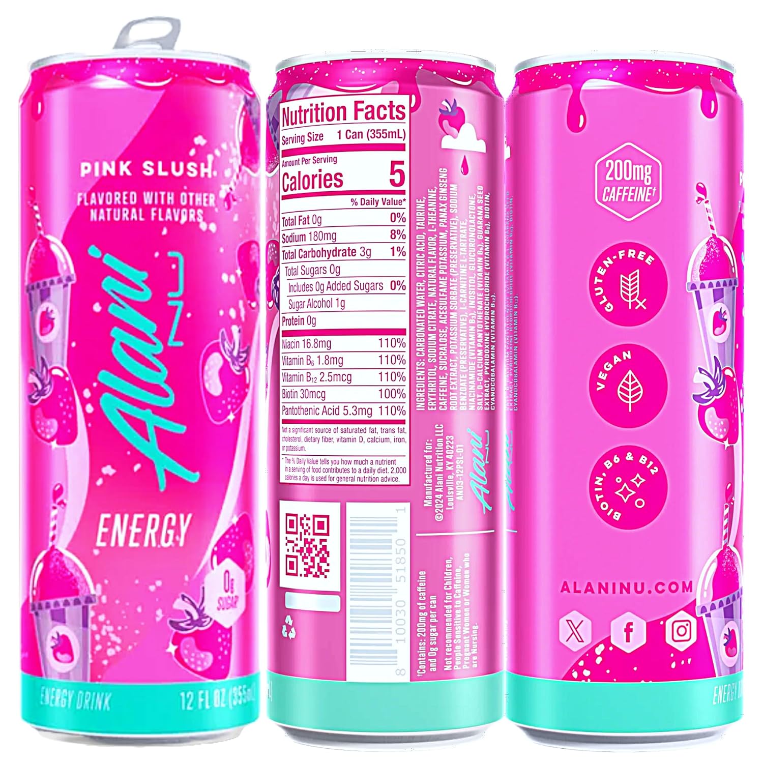 Energy Drink Variety Pack, 12 Fl Oz Cans of 6 Z858