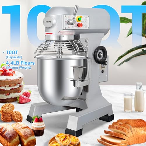15Qt 600W Commercial Food Mixer, 3-Speed Stand Mixer with Stainless Steel Bowl D9146