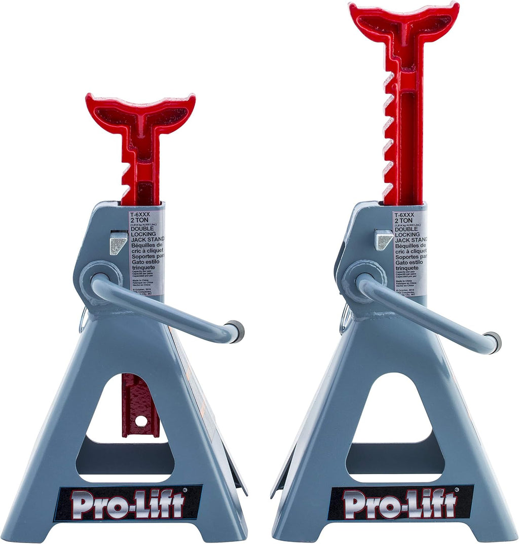 Double Pin Jack Stand - 2 Ton, 1 Pack, Gray Q50699