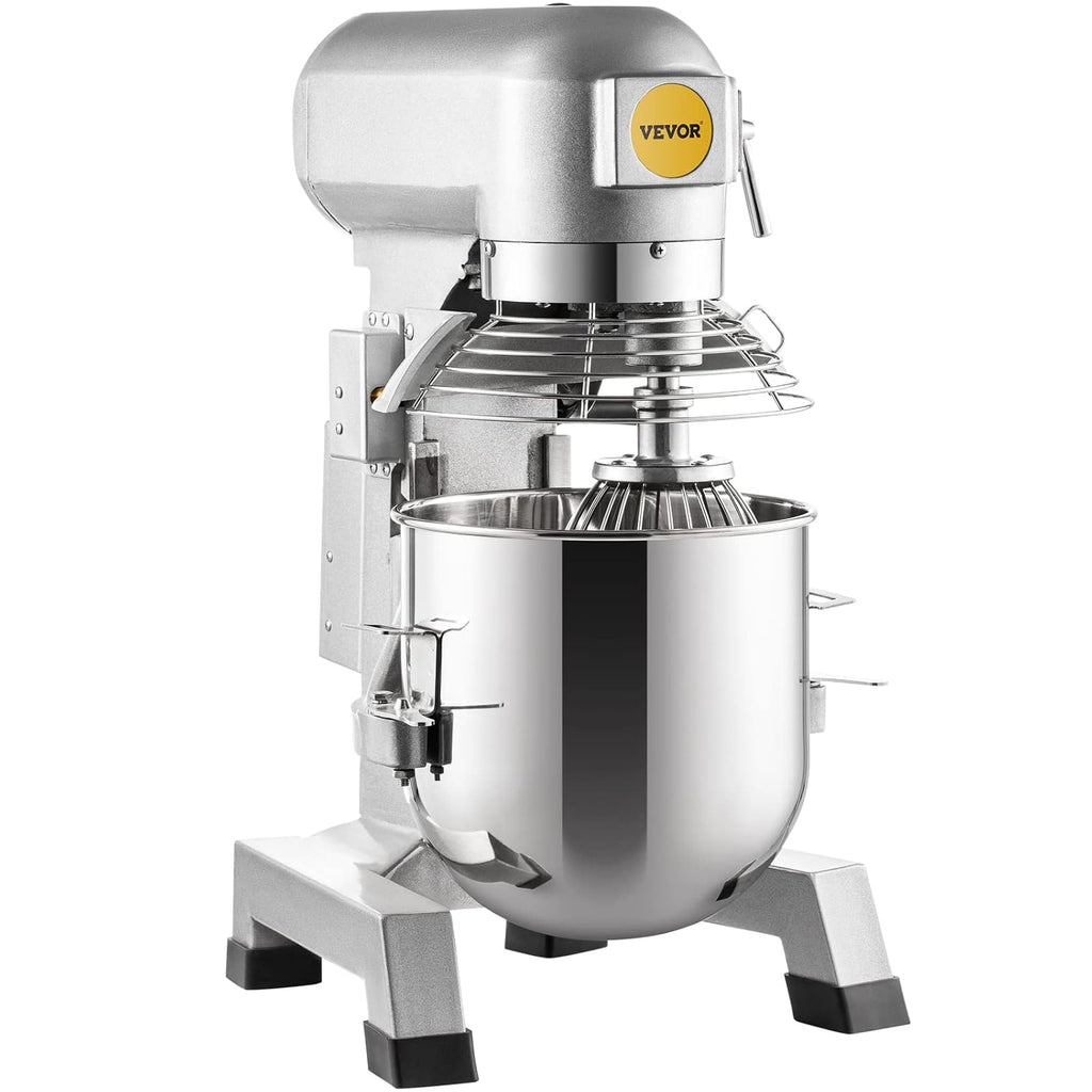 Commercial Food Mixer 10Qt Stainless Steel Bowl, 450W Stand Mixer with 3 Speeds F9570