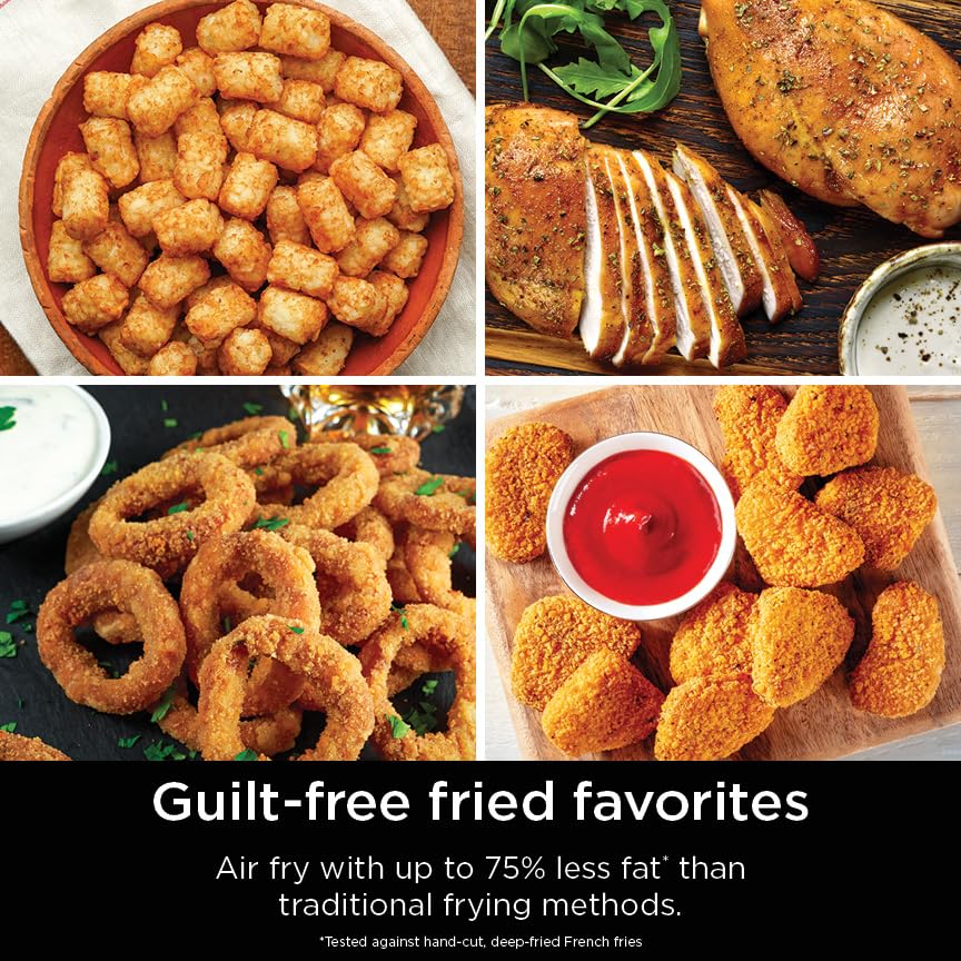 DoubleStack 2-Basket Air Fryer, 8 QT, 6-in-1, Black Z2104