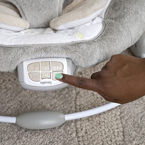 Baby Bouncer Seat with Light-Up Toy Bar and Tummy Time Pillow Mat H911
