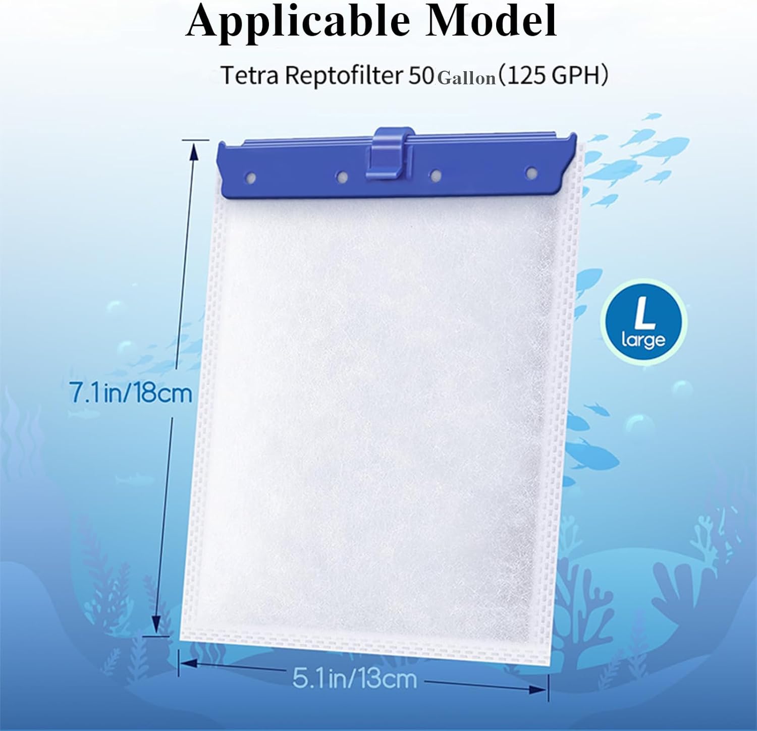 20-Pack Large Replacement Filter Cartridges for Whisper Bio-Bag Filters C722221