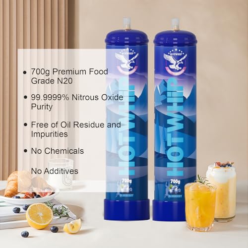 Whipped Cream Charger with Lightweight Aluminum Tank Dispenser R8563