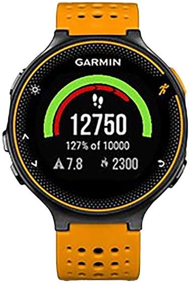 Garmin 010-03717-6D Forerunner 235 with Wrist Based Heart Rate Monitoring, Black/Solar Flare