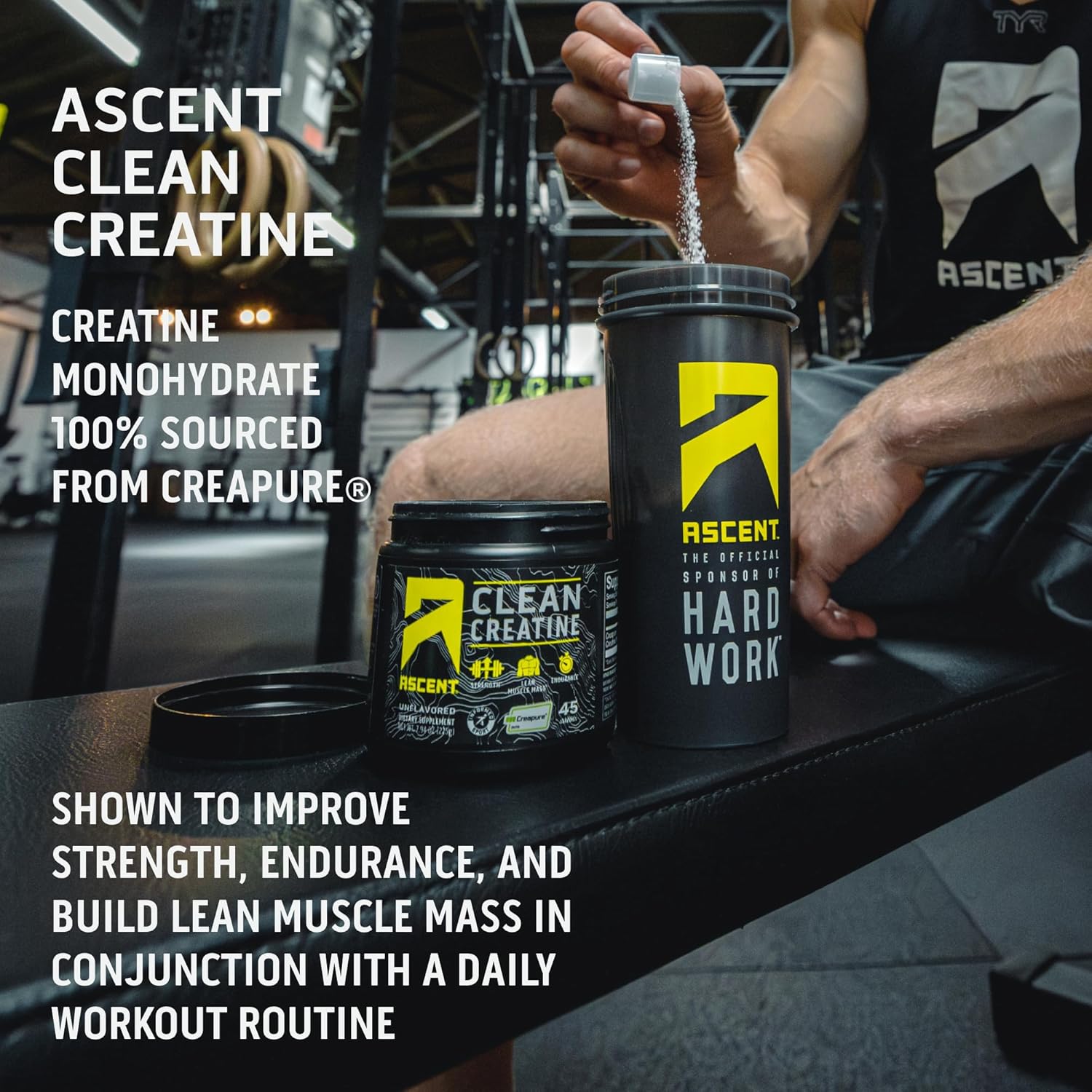 Creatine Monohydrate Powder, Unflavored, 45 Servings F4182