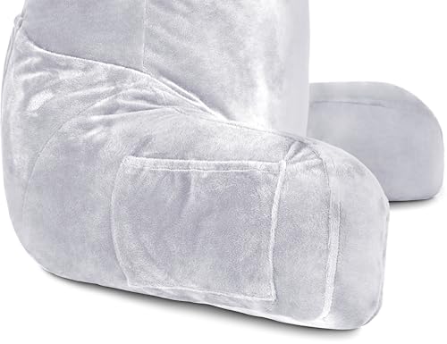 Reading Pillow with Arms, Shredded Memory Foam Backrest, Removable Cover V1399