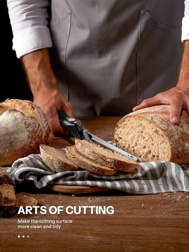 Electric Knife Set for Carving Meat, Poultry, Bread, and Foam, 2 Blades with Fork O5846