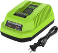 40V Charger Replacement Greenworks 40V Battery Charger Compatible with G-MAX 40V Battery 29462 and 29472 for Greenworks 40V Lithium-Ion Battery Charger