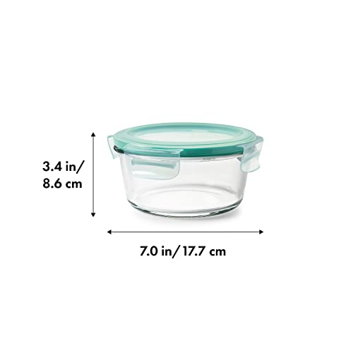 2 Cup Glass Round Food Storage Container G526