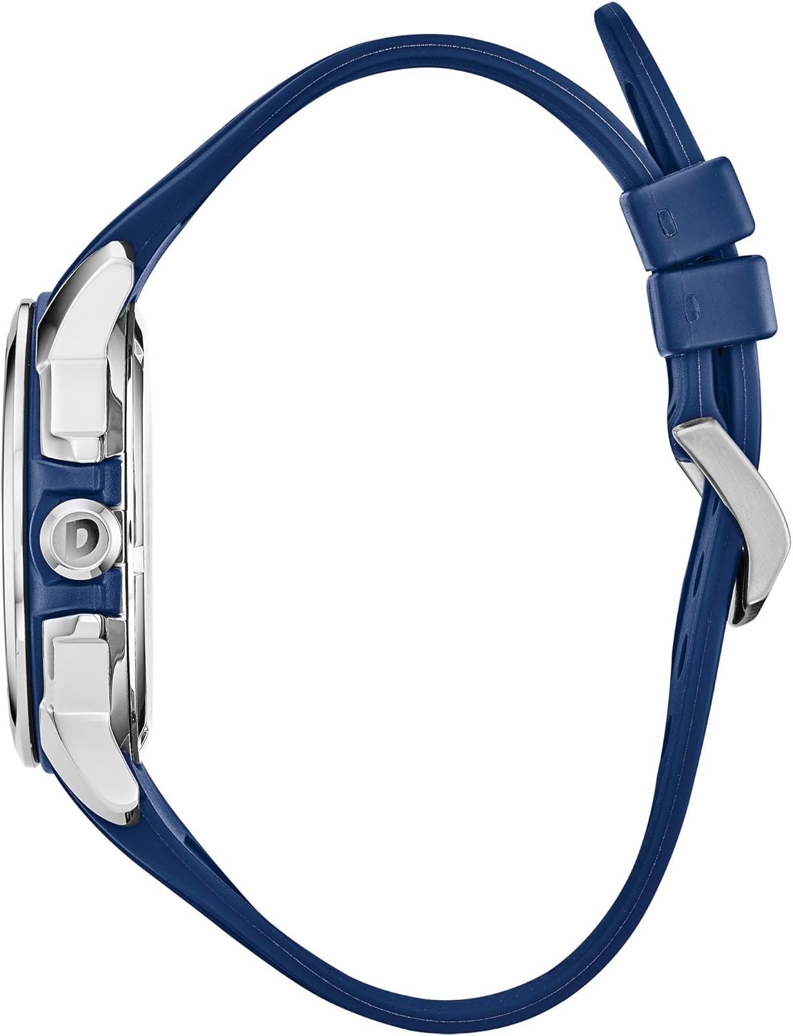 Men's Eco-Drive Stainless Steel Watch with Blue Strap I4436