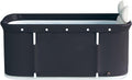 Foldable Portable Bathtub, PVC SUS Stainless Steel Soaking Tub for Adults for Spa at Home or Outdoors