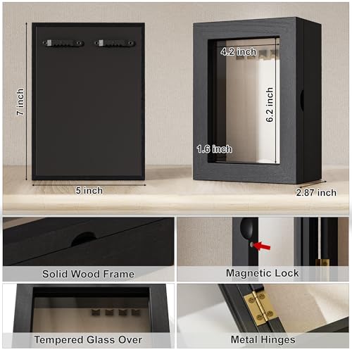 Shadow Box Frame 11x11 with Glass Door and Linen Back N880