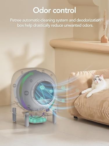 Self-Cleaning Automatic Cat Litter Box with Smart Sensor, Black S7345