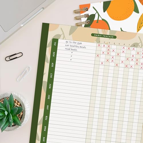 Yearly Monthly Weekly Daily Planner, Spiral Bound, June 2023 - July 2024 Z4077