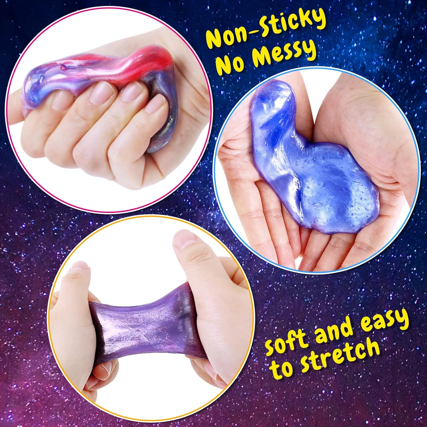 Slime Kit, 24 Slime Ball Party Favors for Kids, Stretchy & Non-Sticky E1127