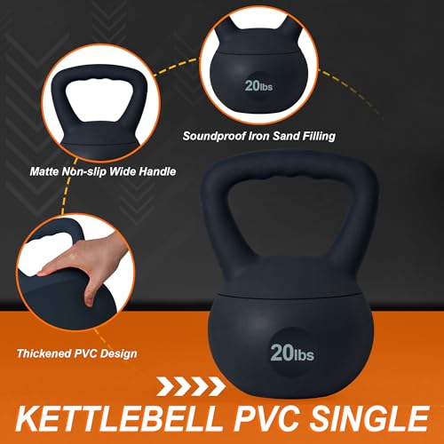 Soft Kettlebells, Iron Sand Filled Weights for Strength Training K5762