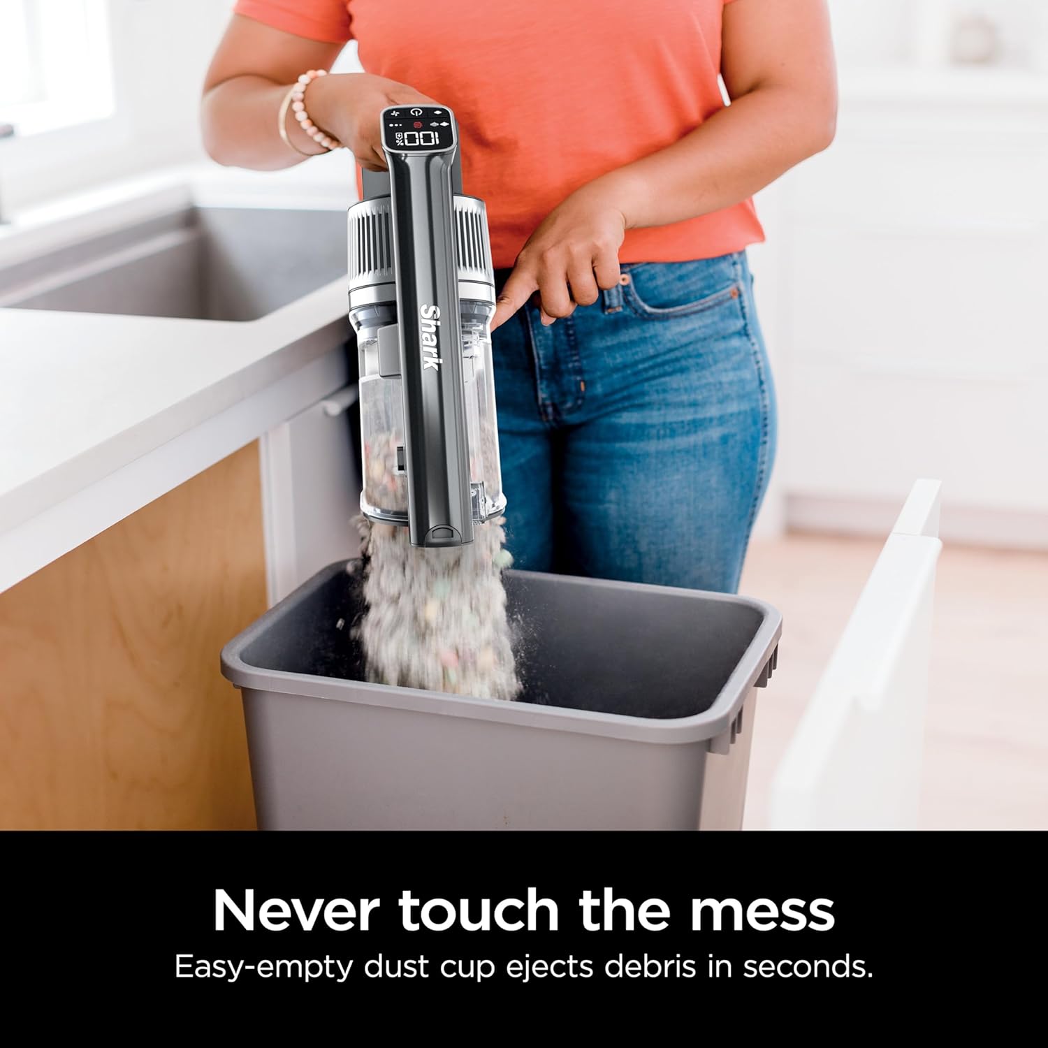 Cordless Stick Vacuum with HEPA Filtration and Self-Cleaning Brushroll W527