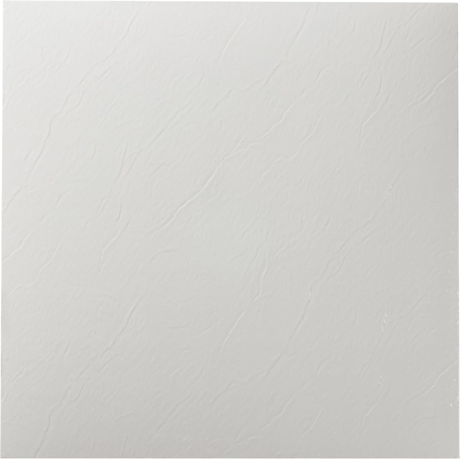 Nexus Self Adhesive 12-Inch Vinyl Floor Tiles, 20 Tiles - 12" x 12", White Slate Pattern - Peel & Stick, DIY Flooring for Kitchen, Dining Room, Bedrooms & Bathrooms by Achim Home Décor 20-pack